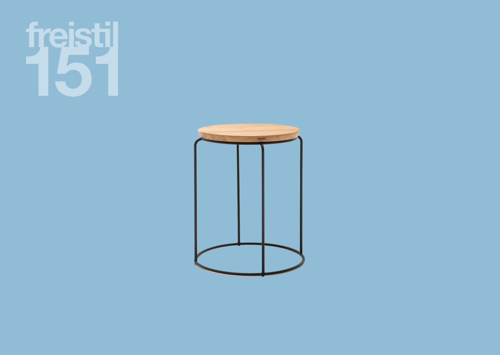 Beistelltisch mit Holzplatte aus freistil Kollektion 151